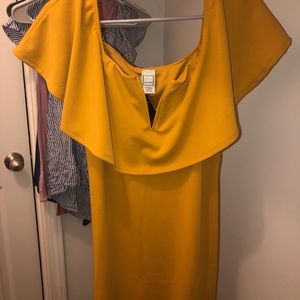 Off the shoulder mini dress